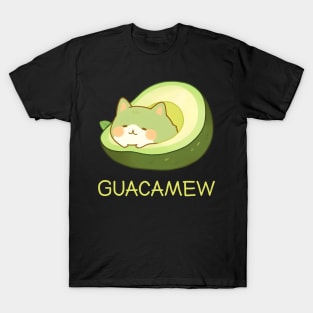 Guacamew Funny Avocado Kawaii Cat Lover T-Shirt